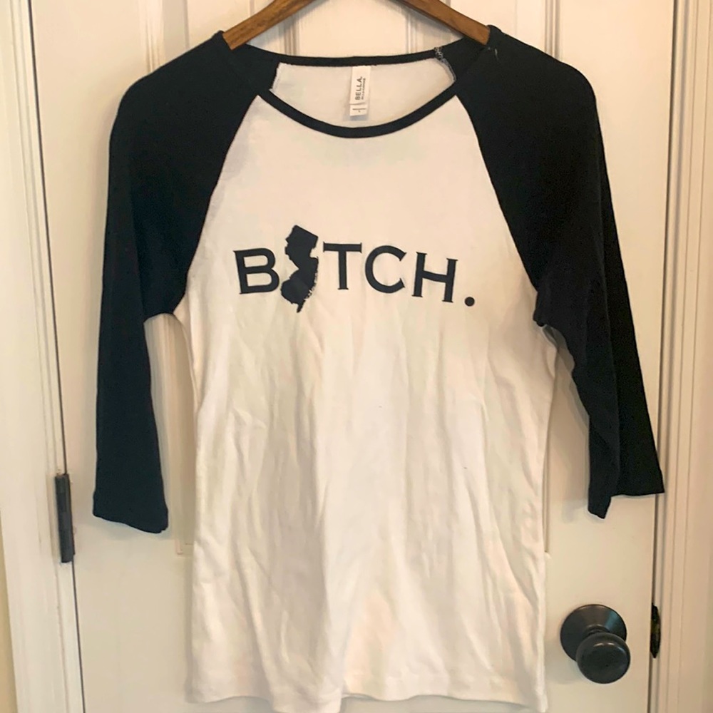 New Jersey B*tch 3 quarter sleeve tee
